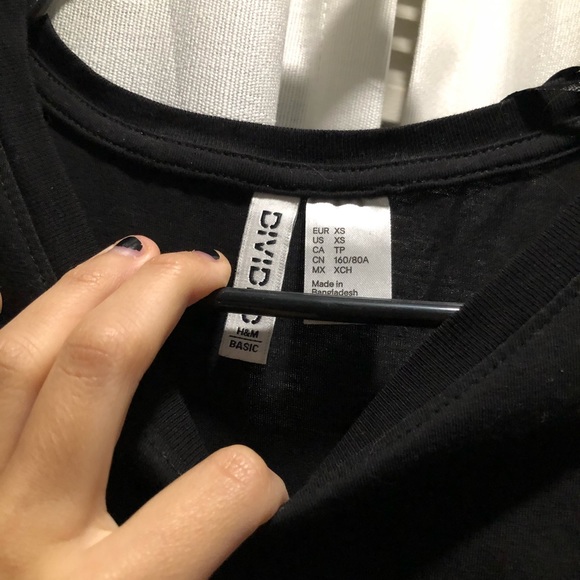 H&m black tshirt dress - Picture 3 of 5